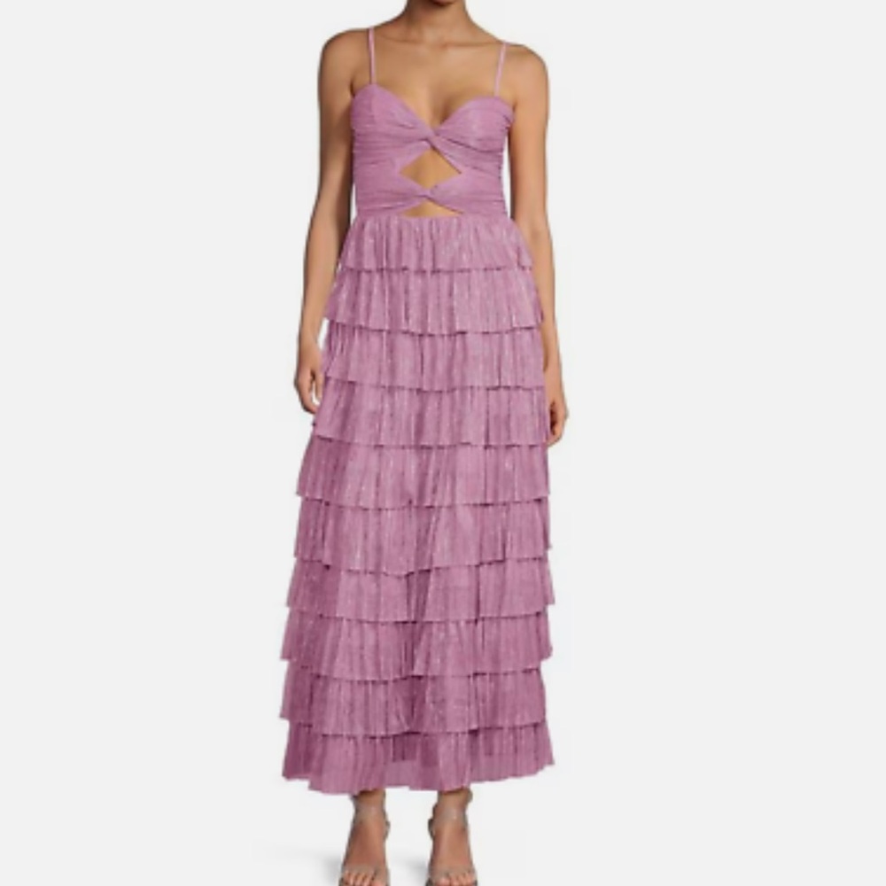Gianni Bini Lilac Tiered Maxi Dress